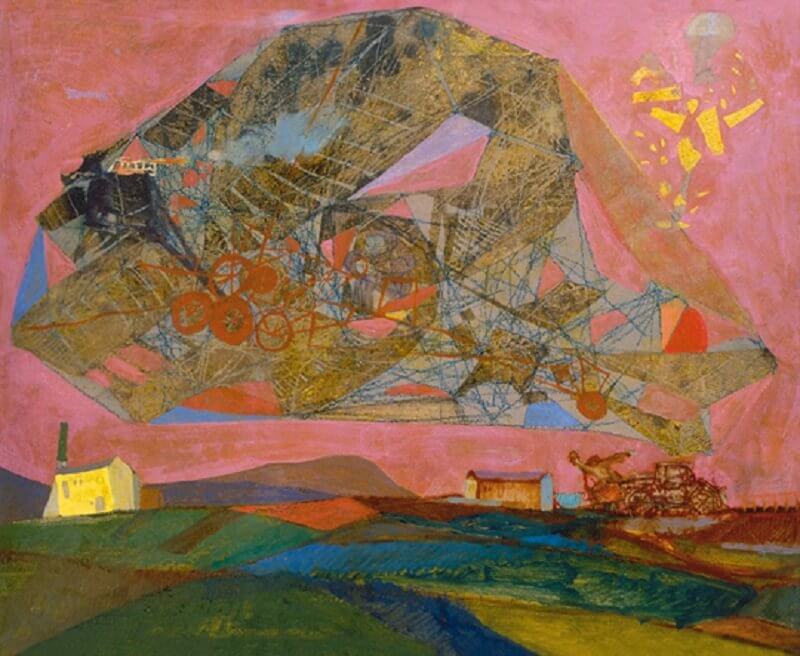 Kondor Béla: Régi repülőgép, viragjuditgaleria.hu