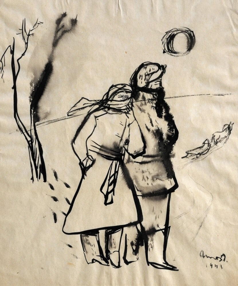 Ámos Imre: Menekülők