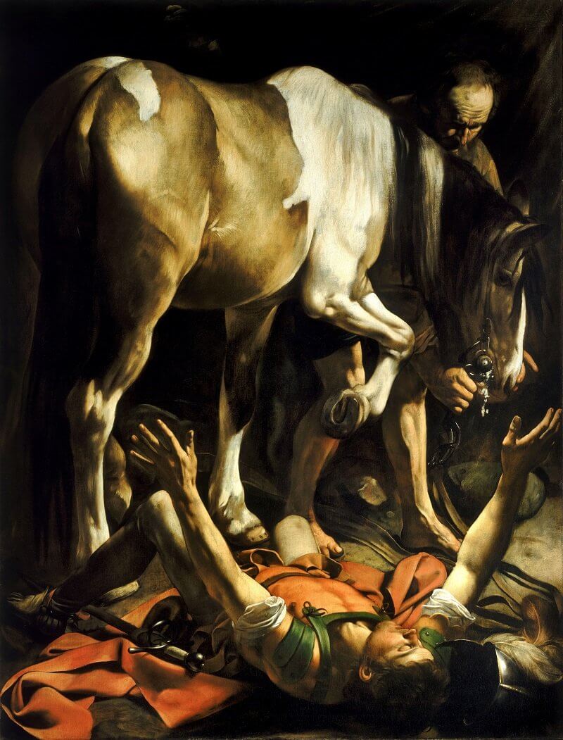 Caravaggio: Pál apostol megtérése a damaszkuszi úton, wikipedia.org
