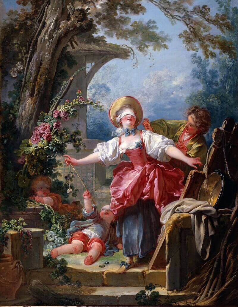 Jean-Honoré Fragonard: Szembekötősdi, wikipedia.com