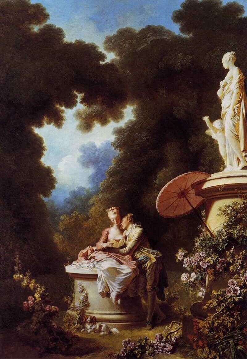 Jean-Honoré Fragonard: Szerelmi vallomás , wikimedia.com