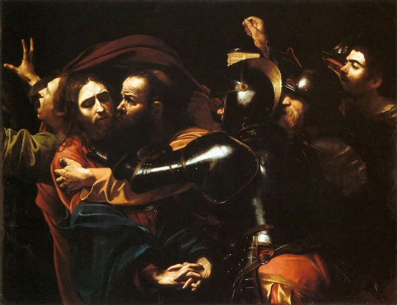 Caravaggio: Krisztus elfogatása
