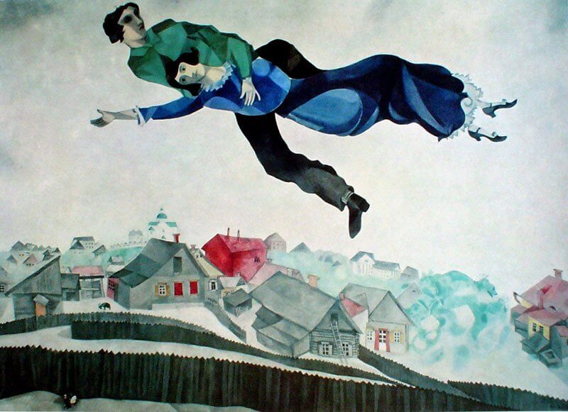 Marc Chagall: Szerelmesek a város felett