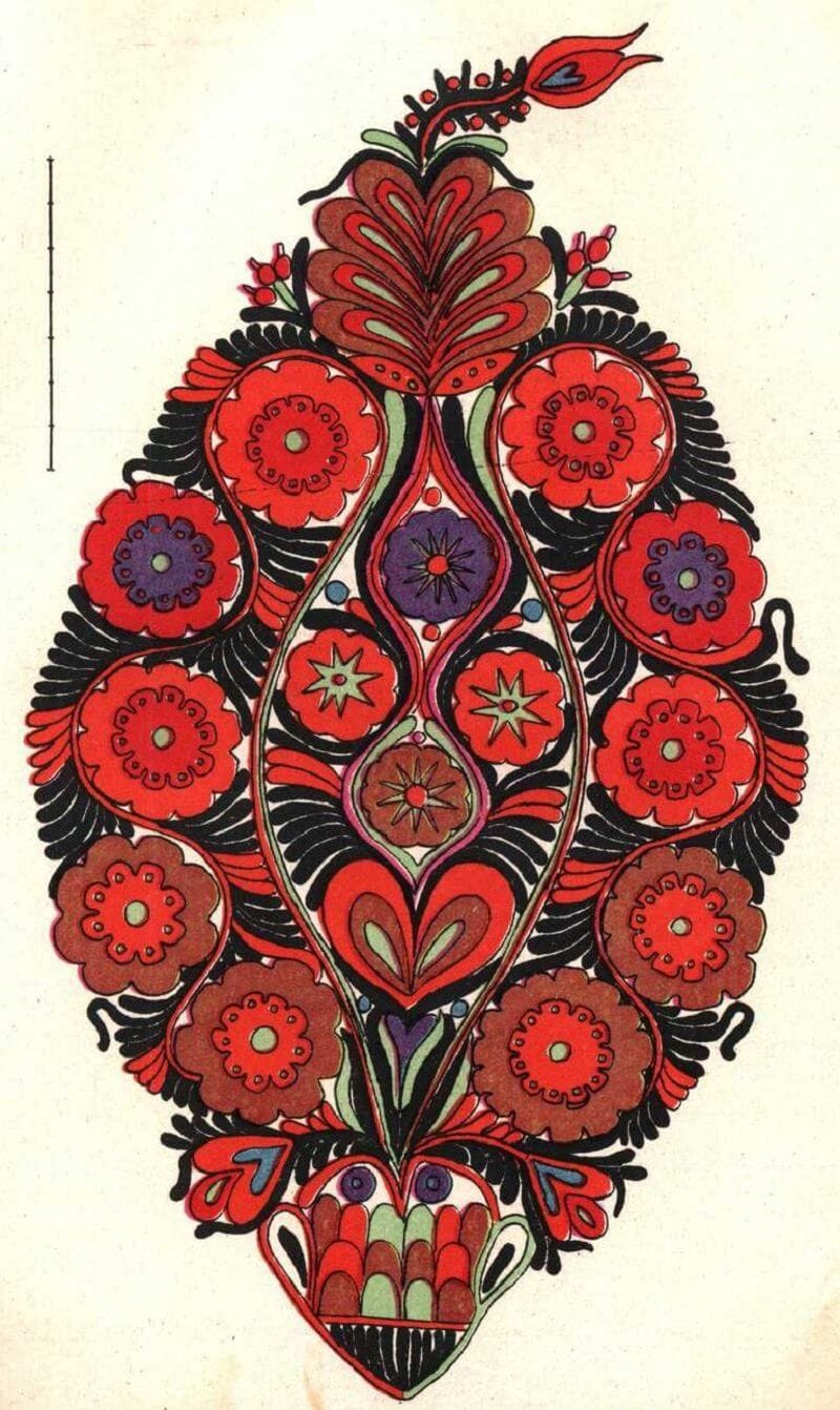 Szûrgallérrészlet, Nagyszalonta = Teil eines Kragens, Nagyszalonta