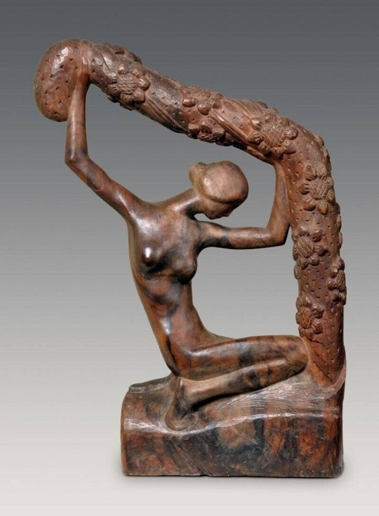 Kövesházi Kalmár Elza: Térdelő lány, mng.hu