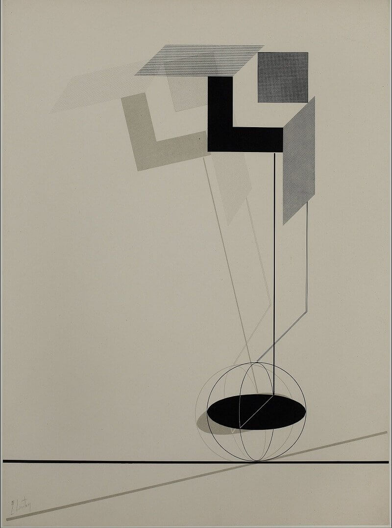 El Liszickij: Kestner-Mappe Proun litográfia, Wikimedia Commons