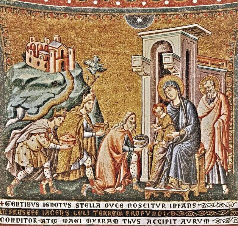 Pietri Cavallini: A Háromkirályok imádása
