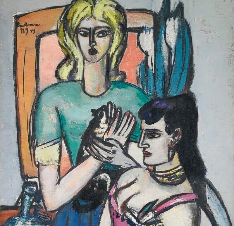 Max Beckmann: Két nő macskával, cea+, flickr.com
