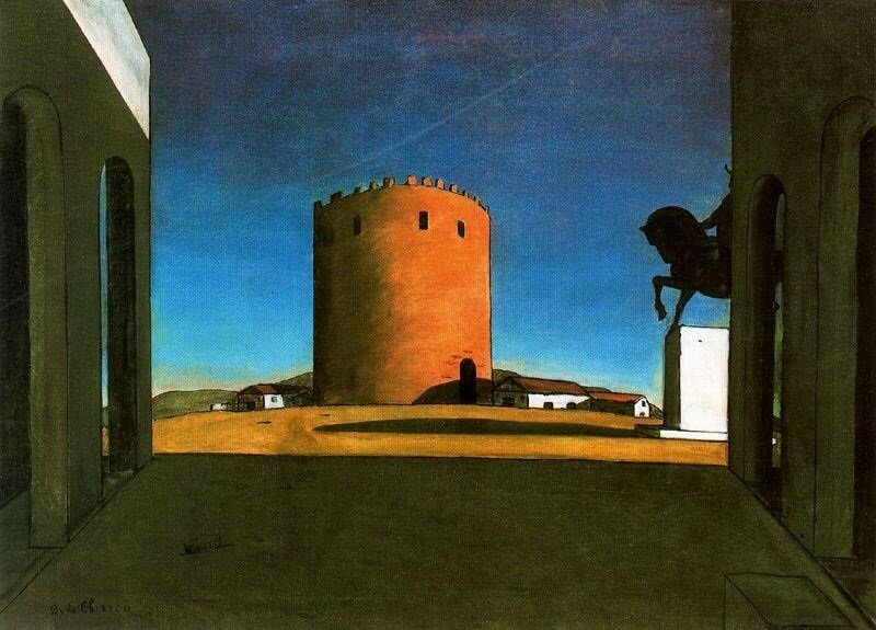 Giorgio De Chirico: A vörös torony 
