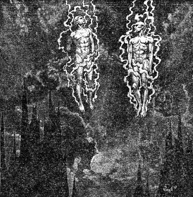 Illusztráció egy 1919-es kiadású H. P. Lovecraft-kötethez, wikimedia.org
