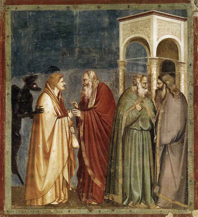 Giotto: Júdás árulása