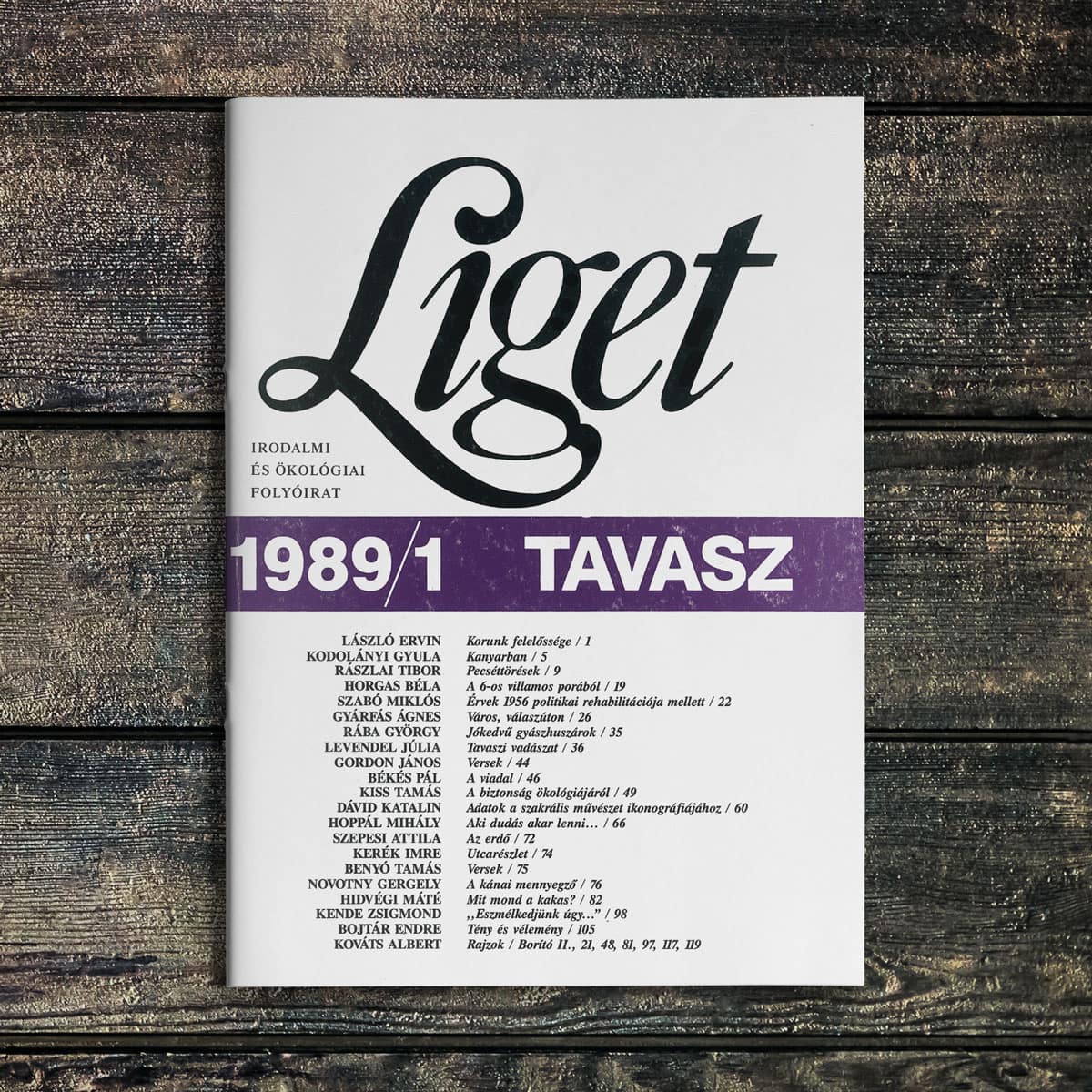 KEZDŐBETŰK | 1989 TAVASZ