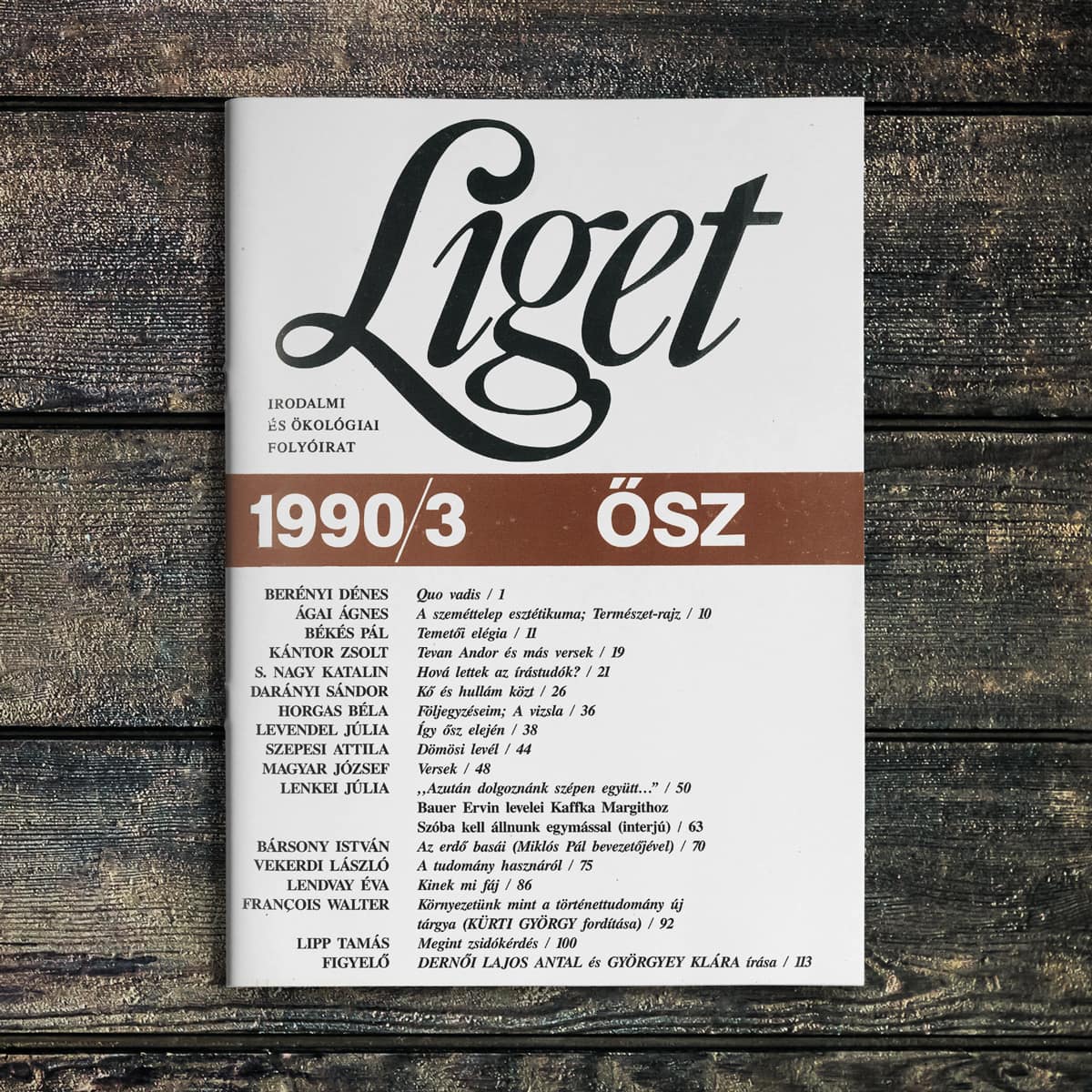 KEZDŐBETŰK | 1990 ŐSZ