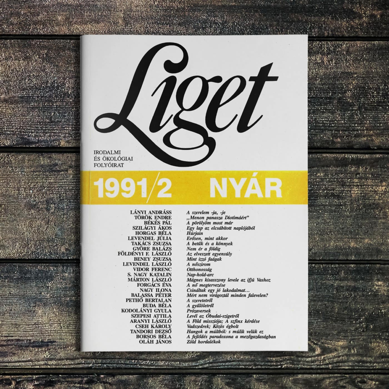 KEZDŐBETŰK | 1991 NYÁR