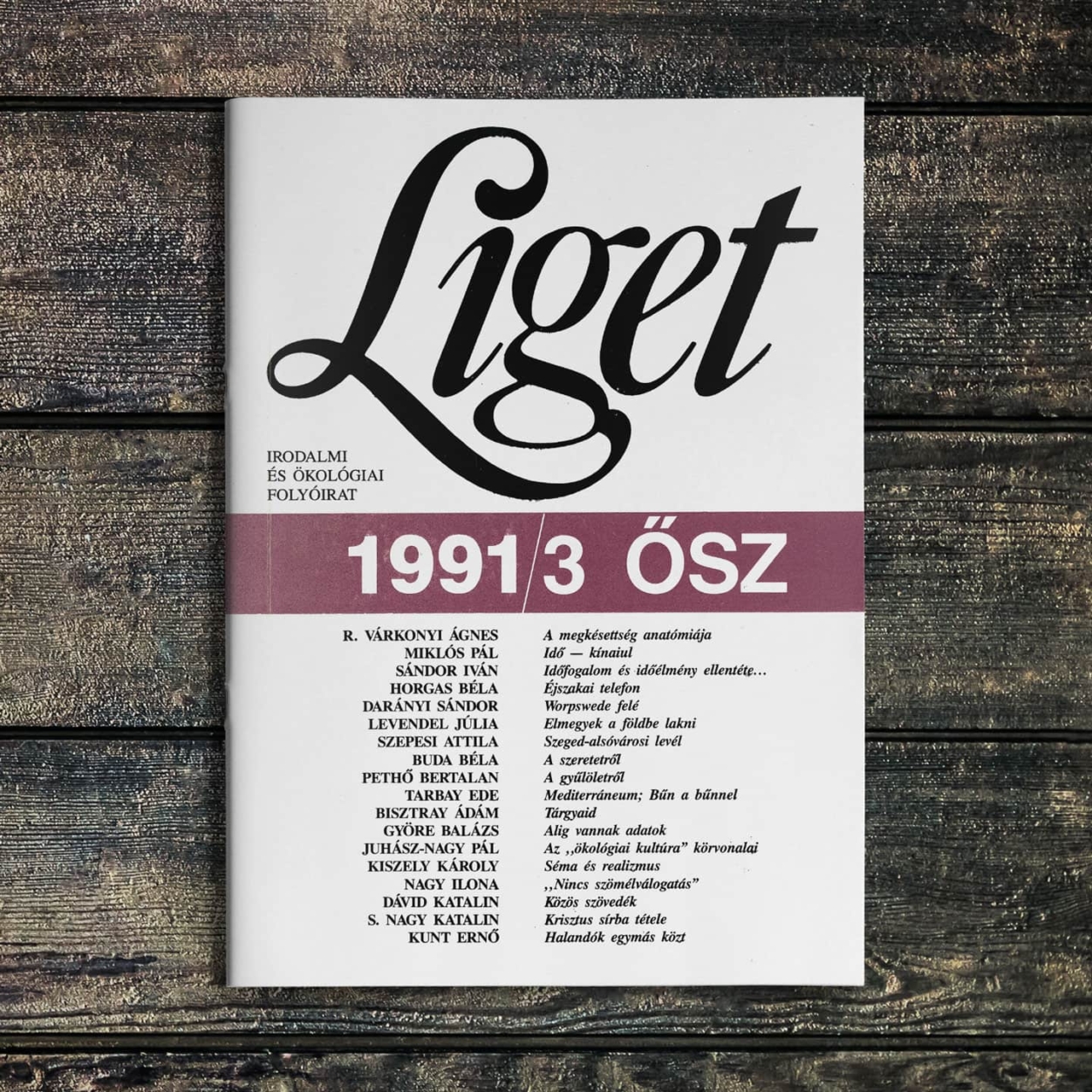 KEZDŐBETŰK | 1991 ŐSZ
