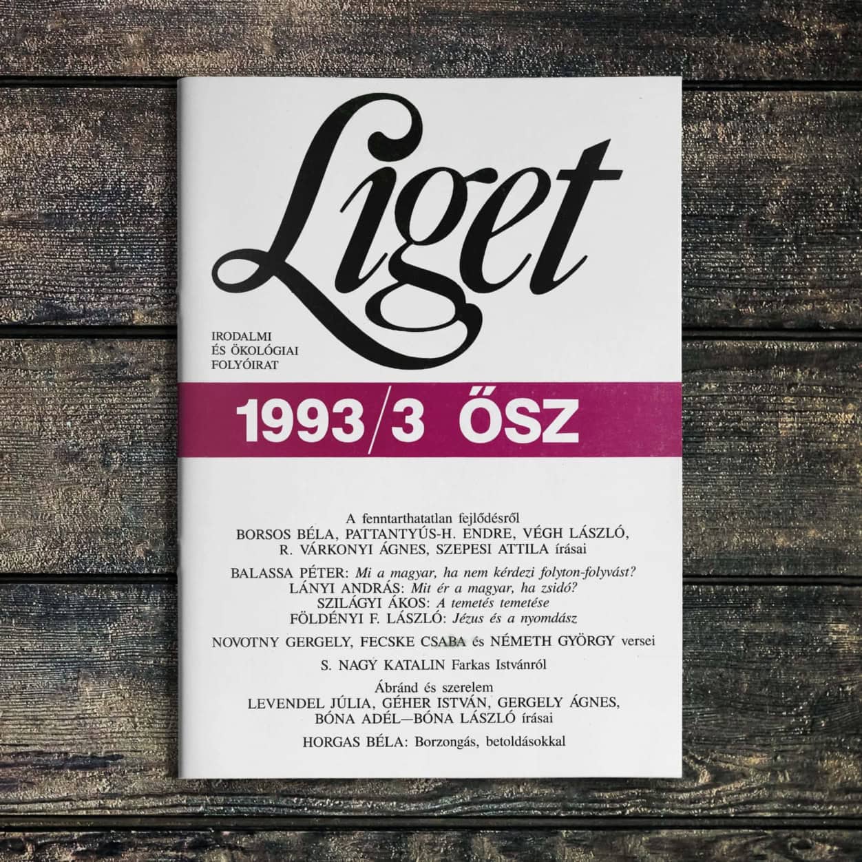 KEZDŐBETŰK | 1993 ŐSZ