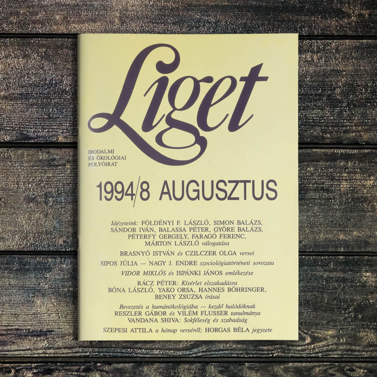 KEZDŐBETŰK | 1994 augusztus