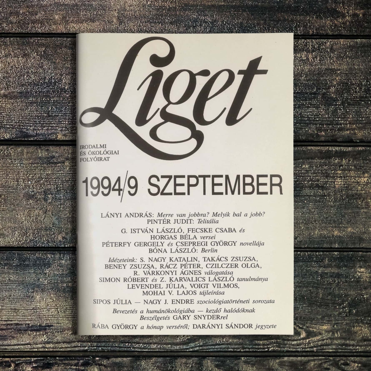 KEZDŐBETŰK – 1994 szeptember