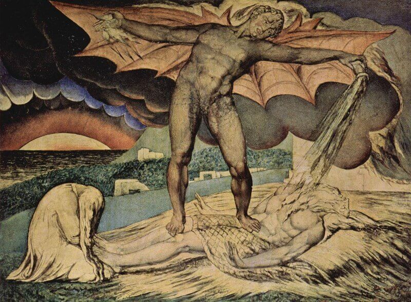 William Blake: A Sátán megkísérti Jóbot, commons.wikimedia.org 