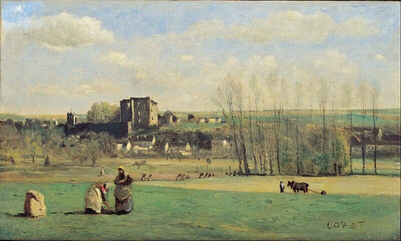 Jean-Baptiste-Camille Corot: La Ferté-Milon, commons.wikimedia.org 