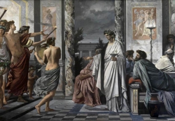 DRÁMAI PILLANAT – PLATÓN ÉS ARISZTOTELÉSZ VITÁJA