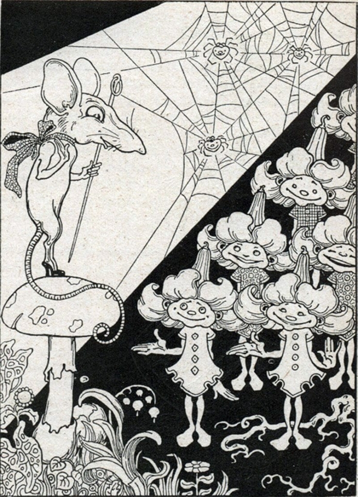 Antonio Rubino illusztrációja H. C. Andersen Az aranykincs című művéhez (1911)