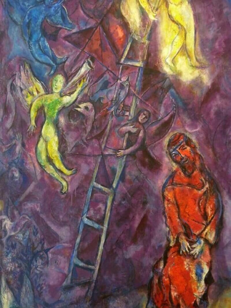 Marc Chagall: Jákob lajtorjája, pinterest.com 