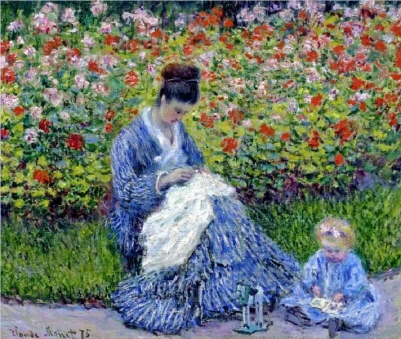 Claude Monet: Madame Monet gyermekével, wikiart.org 