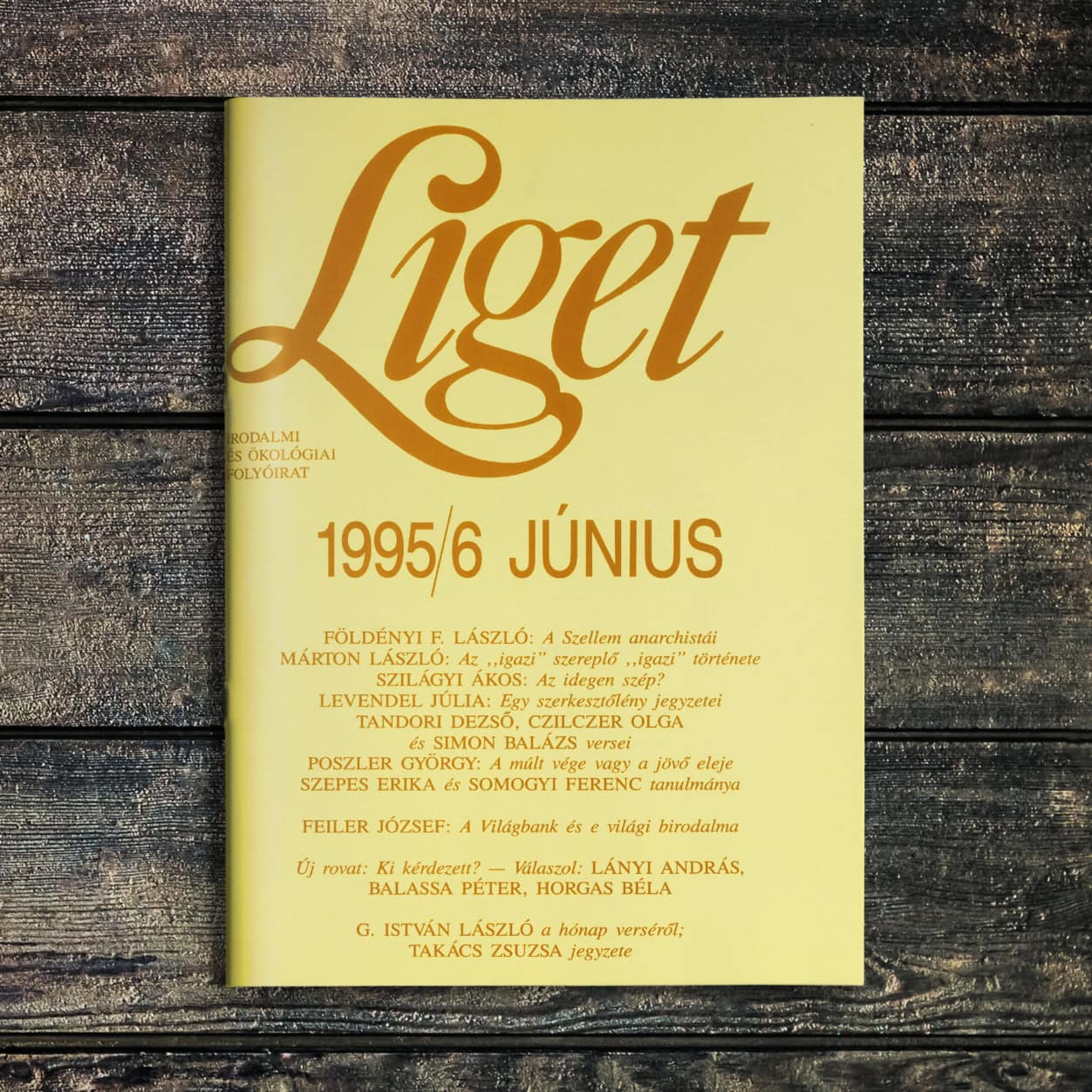 KEZDŐBETŰK | 1995 június