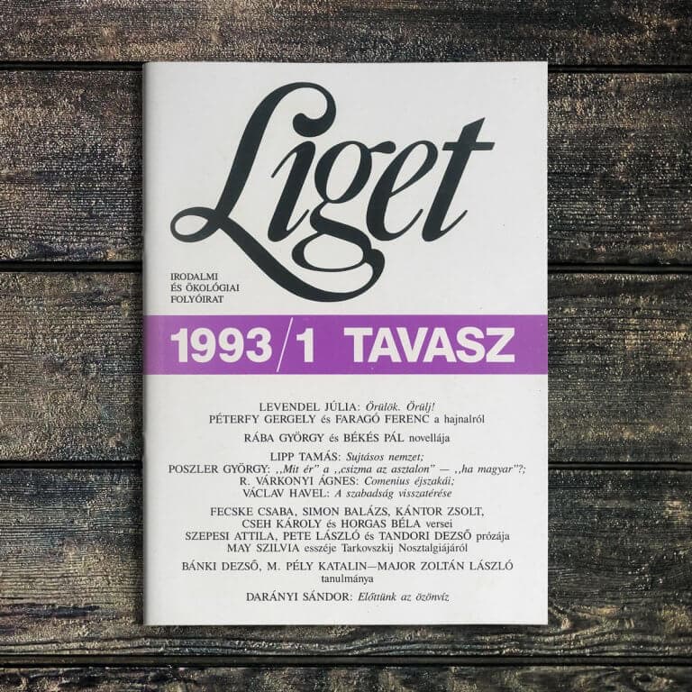 LIGET FOLYÓIRAT | 1993 TAVASZ