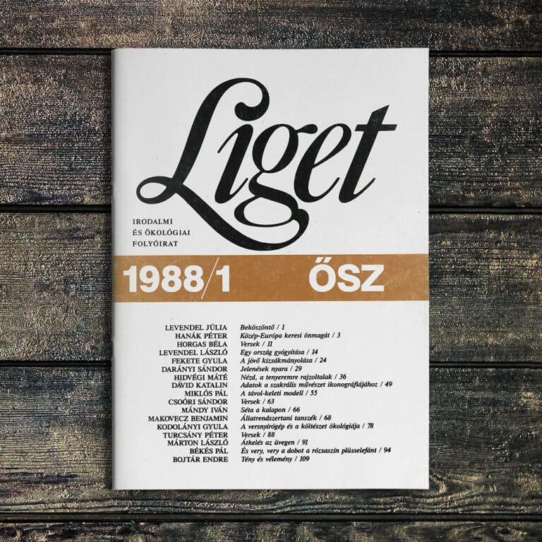 LIGET FOLYÓIRAT | 1988 ŐSZ