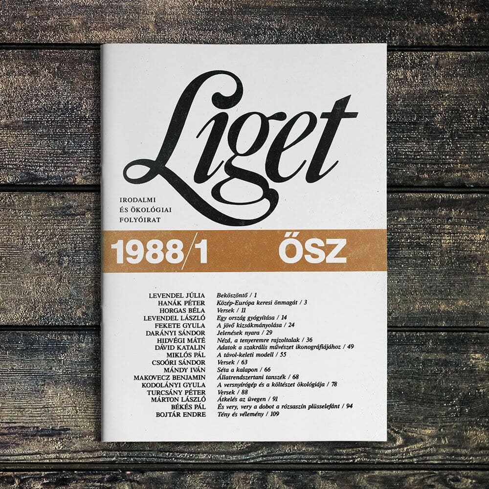LIGET FOLYÓIRAT | 1988 ŐSZ