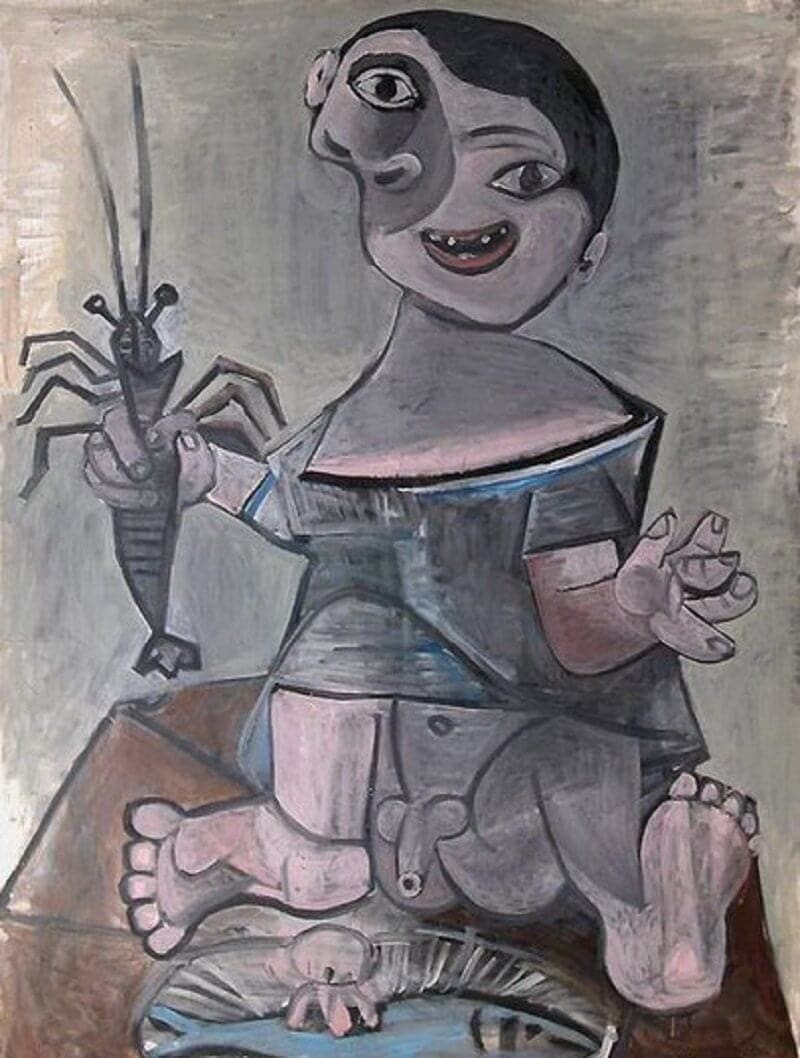 Pablo Picasso: Kisfiú homárral, pablo-ruiz-picasso.net 