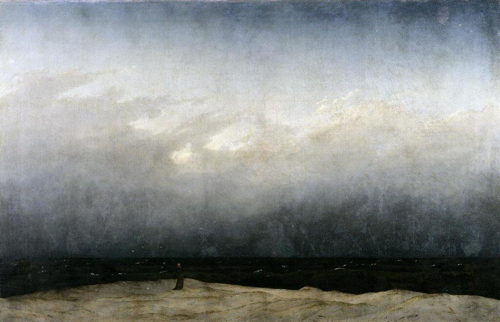 Caspar David Friedrich Szerzetes a tengerparton