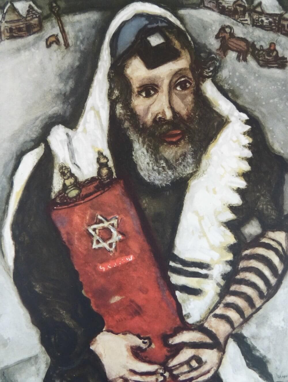 Marc Chagall: Rabbi Tórával