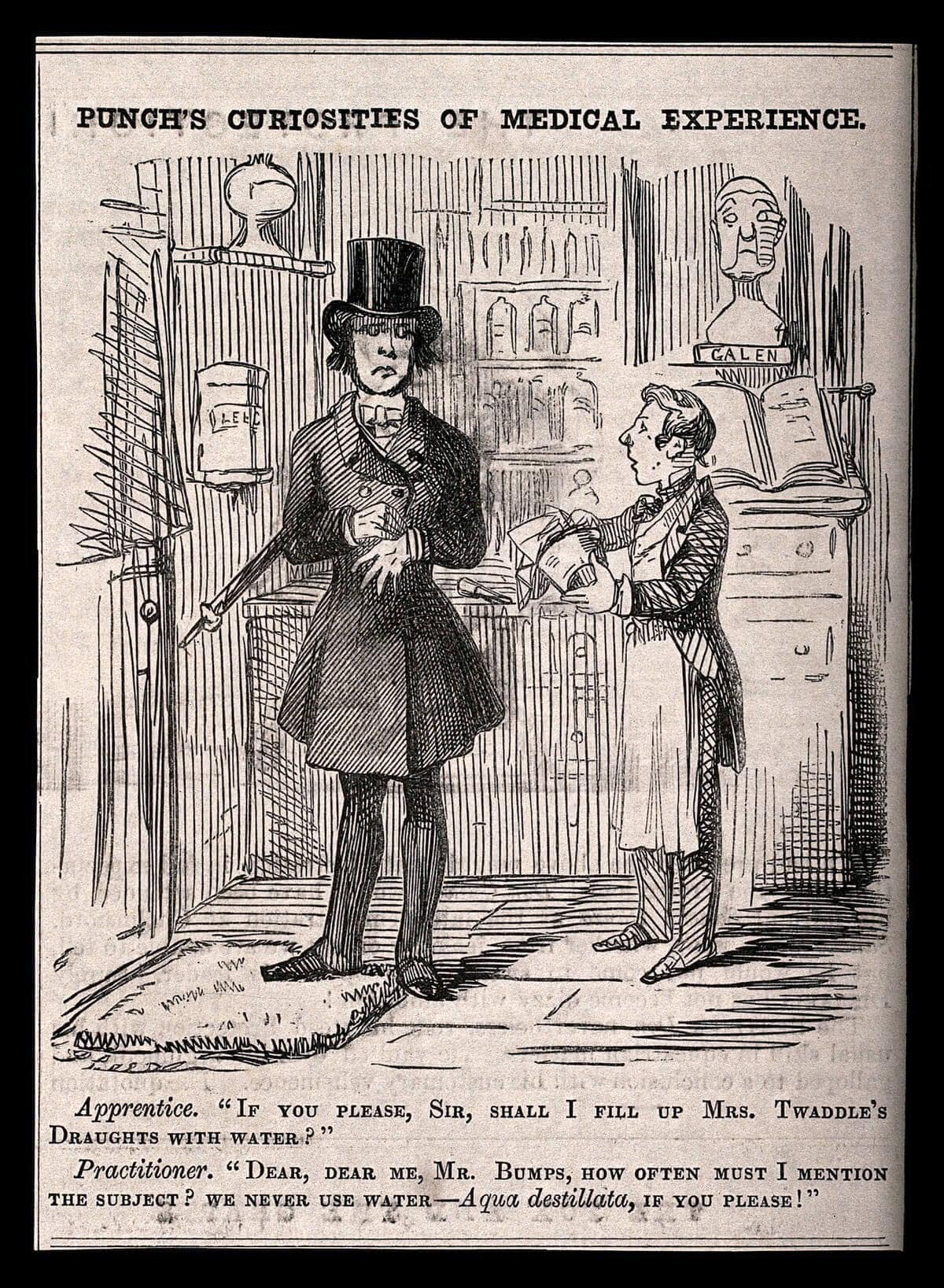 a doctor telling his apprentice how to use language correctl wellcome v0011572