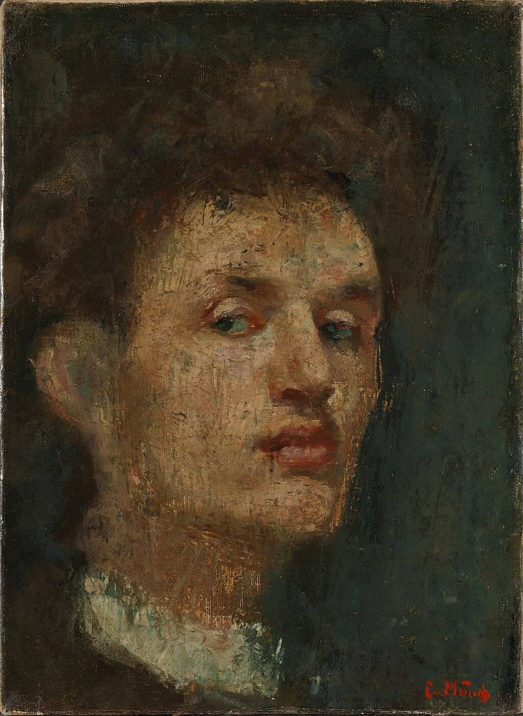 edvard munch self portrait 1886