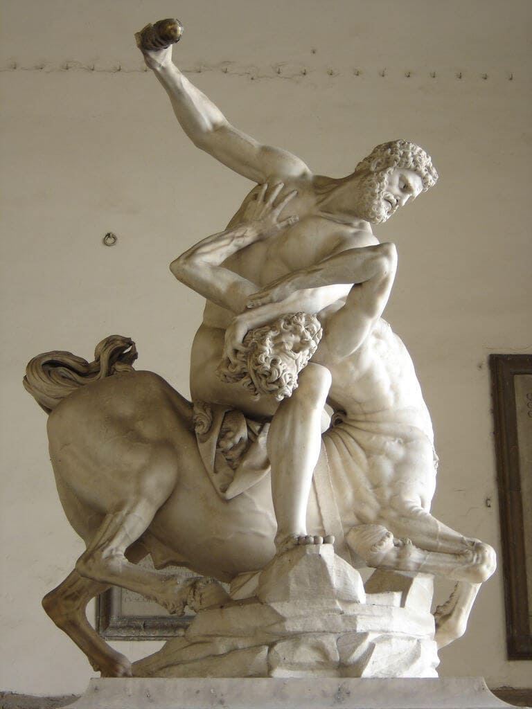 florence statue hercules killing the centaur